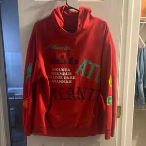 Atlanta red hoodie from FashionNova Men - size L